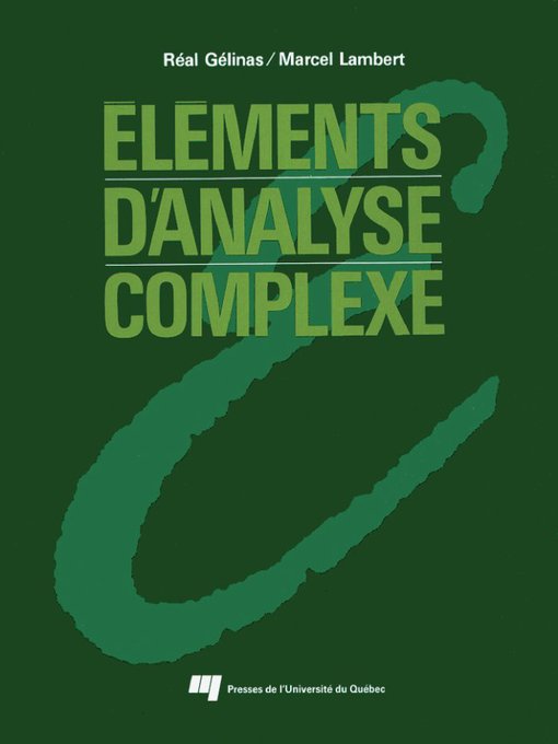 Title details for Éléments d'analyse complexe by Réal Gélinas - Available